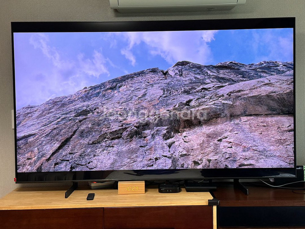삼성 75인치 QLED TV 스탠드형 새상품급--4