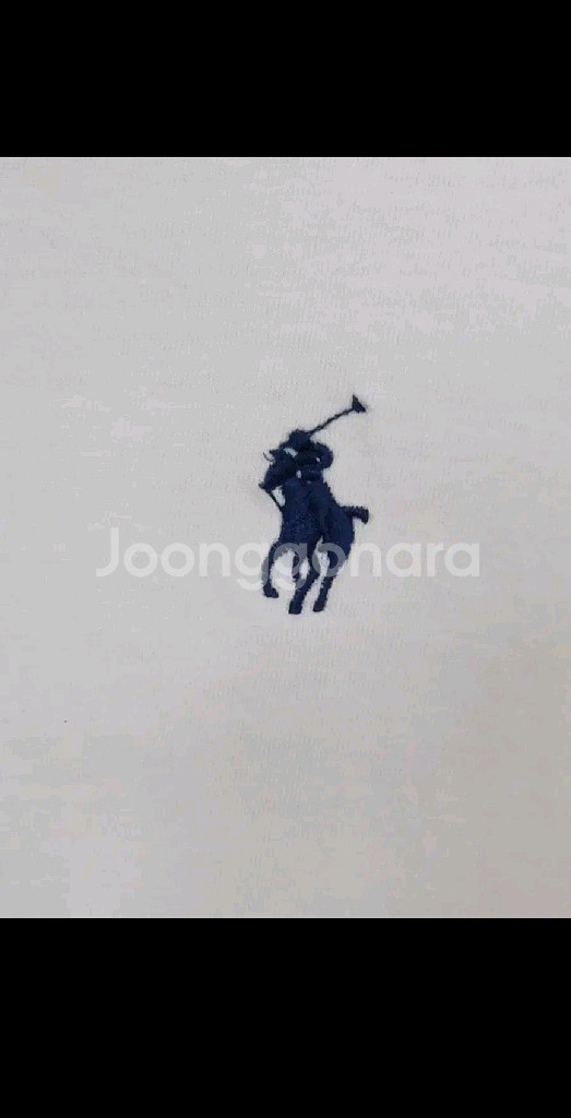 (L) 랄프로렌 폴로 반팔티 화이트 라운드 면티셔츠--3