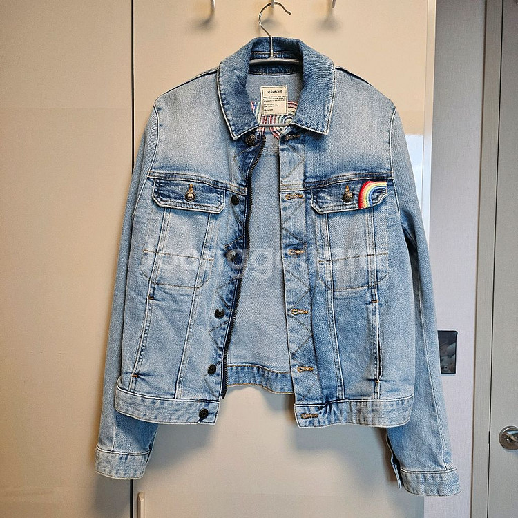 [zadig&voltaire] 데님 자켓 레인보우 자수--0