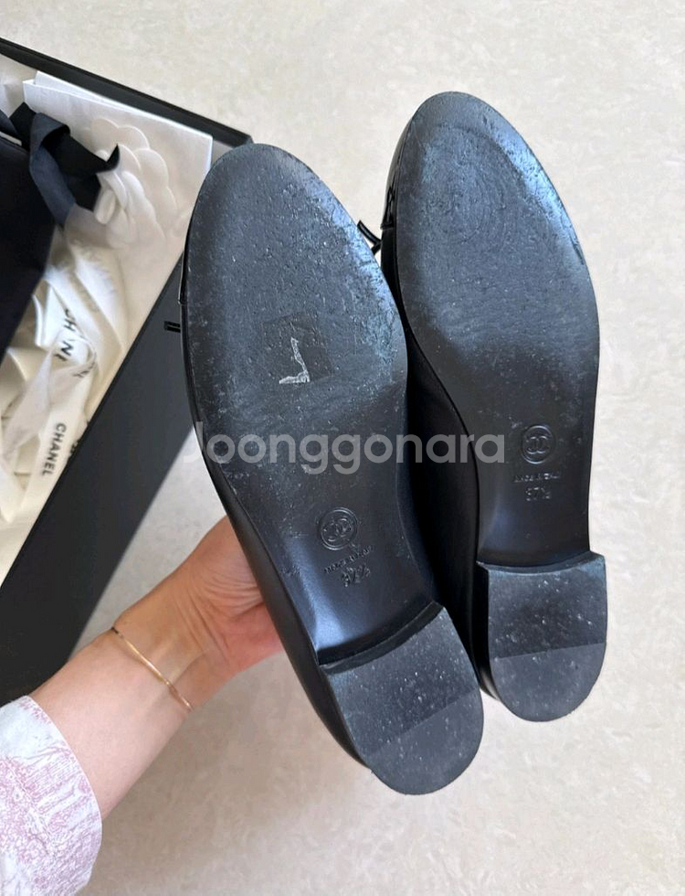 샤넬 클래식 플랫슈즈 블랙--1