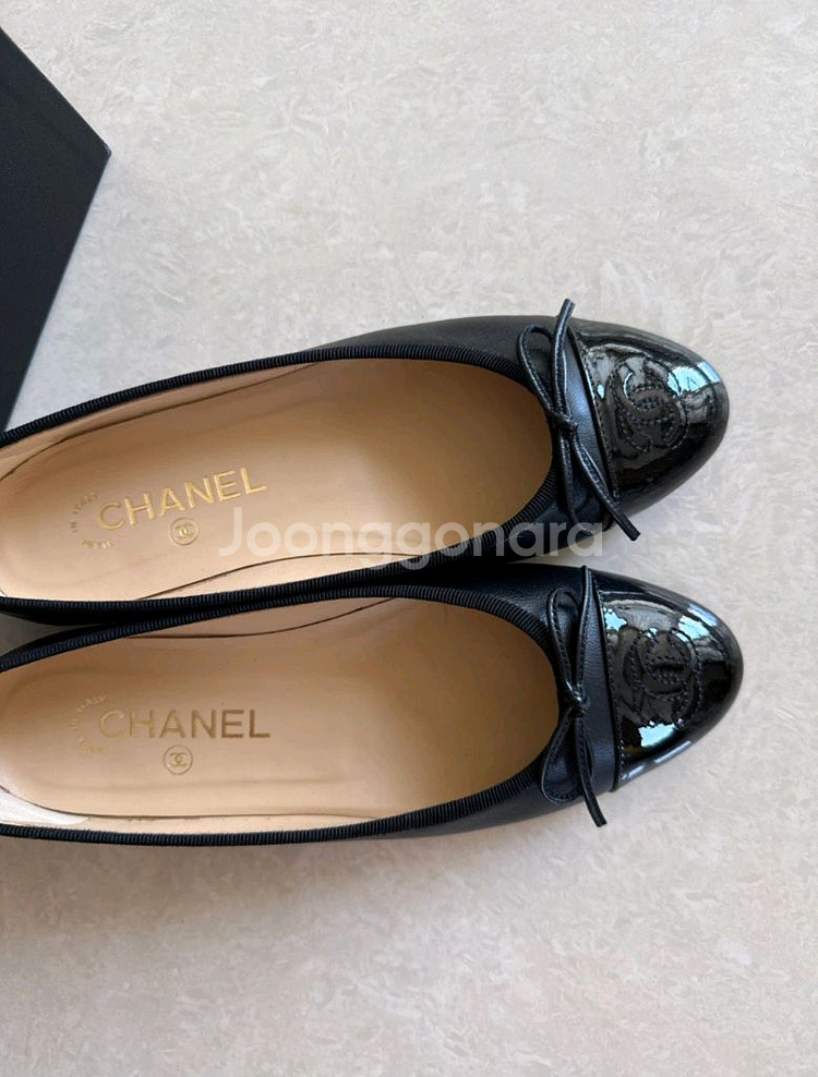 샤넬 클래식 플랫슈즈 블랙--3