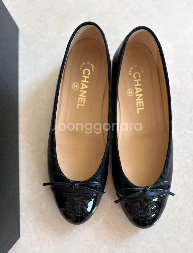 샤넬 클래식 플랫슈즈 블랙--6
