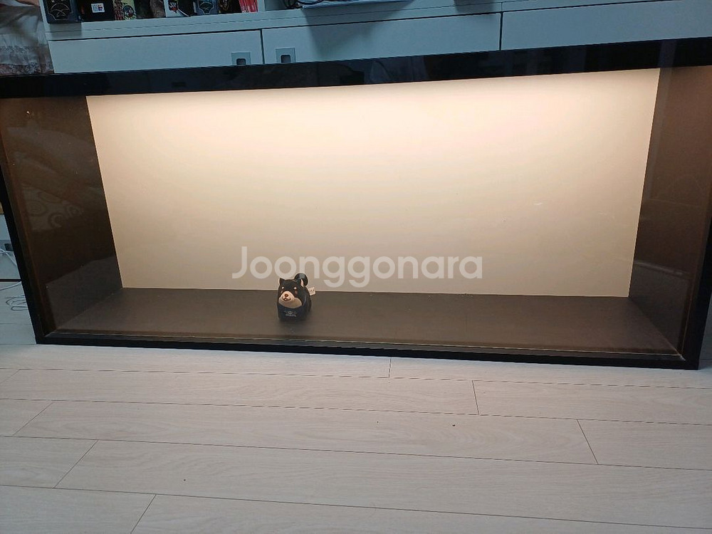 라이트업 기능있는 가로장식장--1