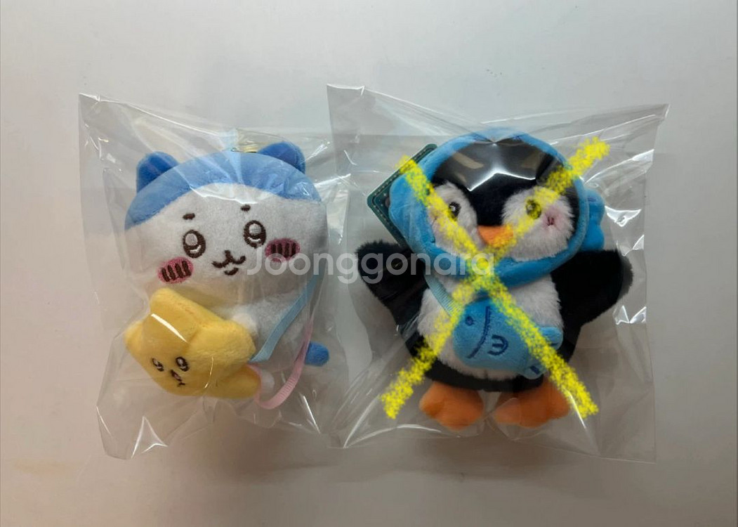 치이카와 하치와레&펭귄 인형키링 새상품--0