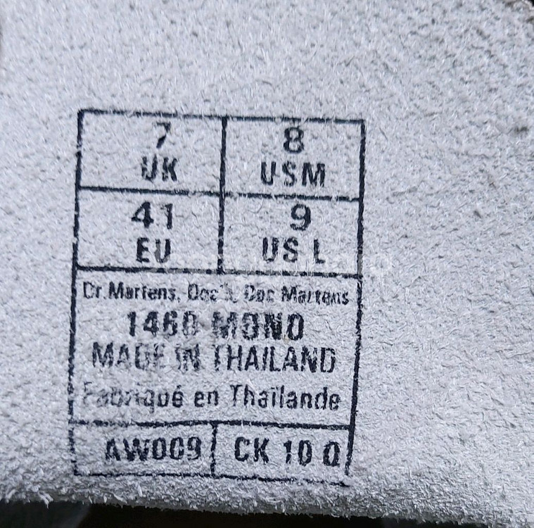 닥터마틴 1460 모노 8홀 화이트 부츠(260mm)--6