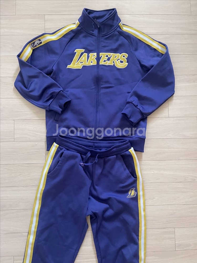 NBA LA레이커스 키즈트레이닝세트 기모안감150사이즈--0
