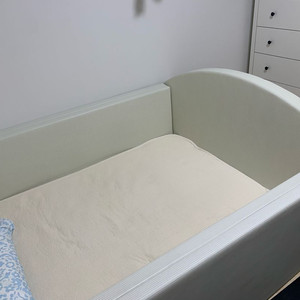 쥬다르 범퍼침대 밀크 점보사이즈 토퍼포함 신상 아기침대