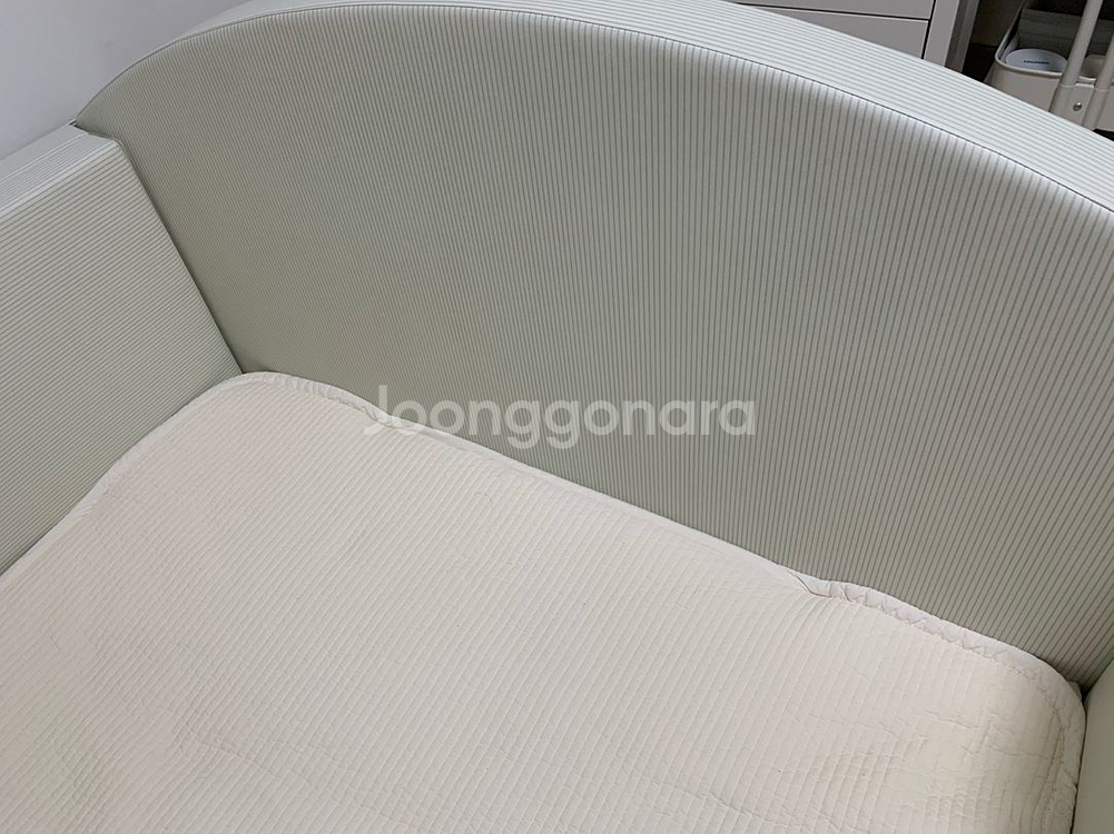 쥬다르 범퍼침대 밀크 점보사이즈 토퍼포함 신상 아기침대--2