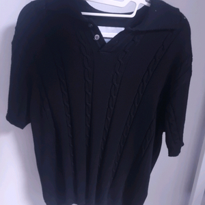 XTK016 대퍼딜 꽈배기 니트 (NAVY)