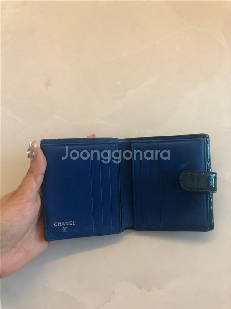 샤넬 에나멜 페이던트 반지갑--4