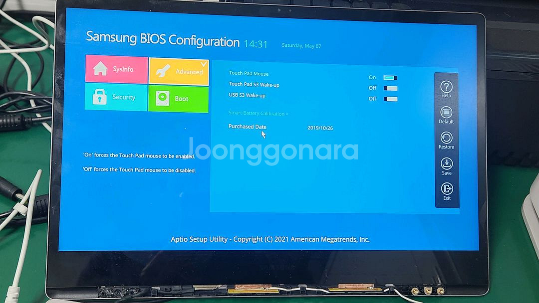 삼성 NT730XBE i3-8세대 부품용 노트북--1