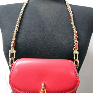 마이클코어스 밀라 스몰 레더 크로스백 레드 초미니백