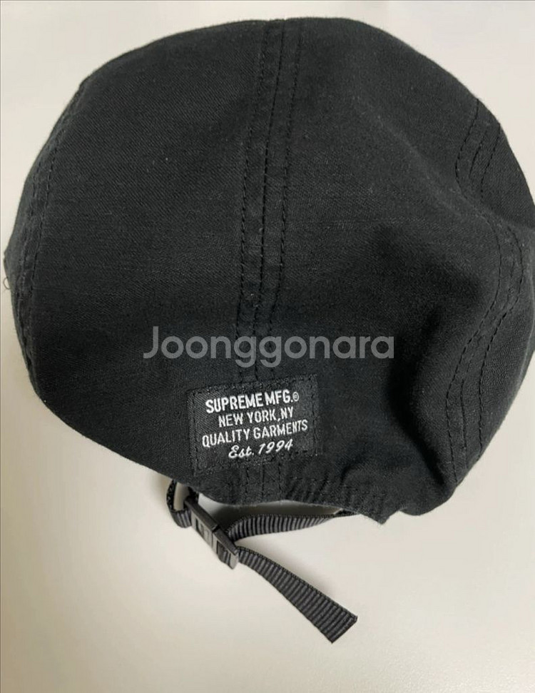 슈프림 캠프캡 블랙 25ss--1