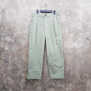 자라 카키 와이드 면 바지 M사이즈