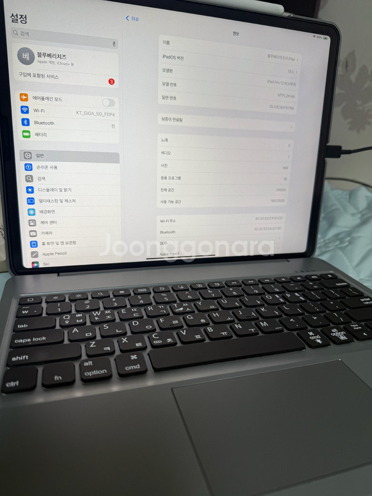아이패드 프로 12.9 256GB 3세대--3