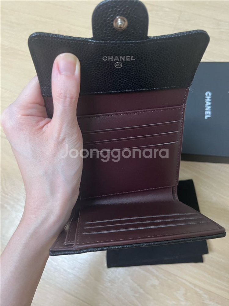 샤넬 반지갑 캐비어 정품 새상품(롯데백화점 본점)--2