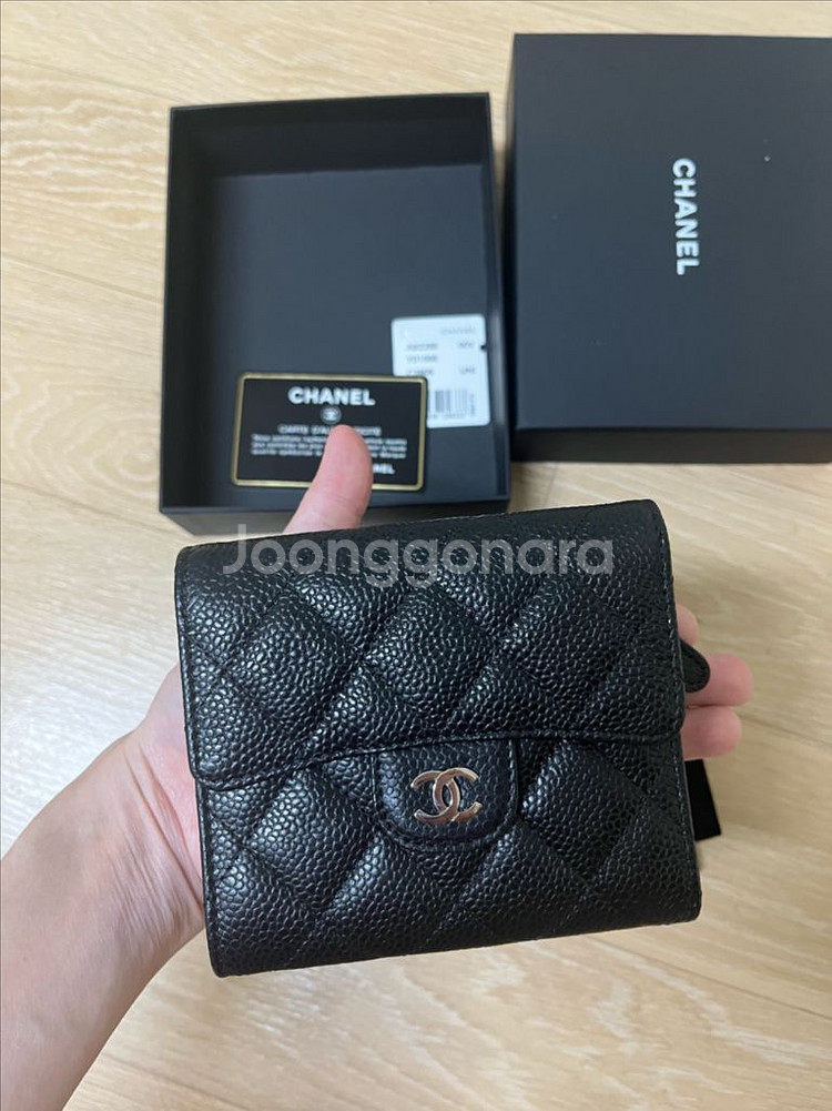 샤넬 반지갑 캐비어 정품 새상품(롯데백화점 본점)--3