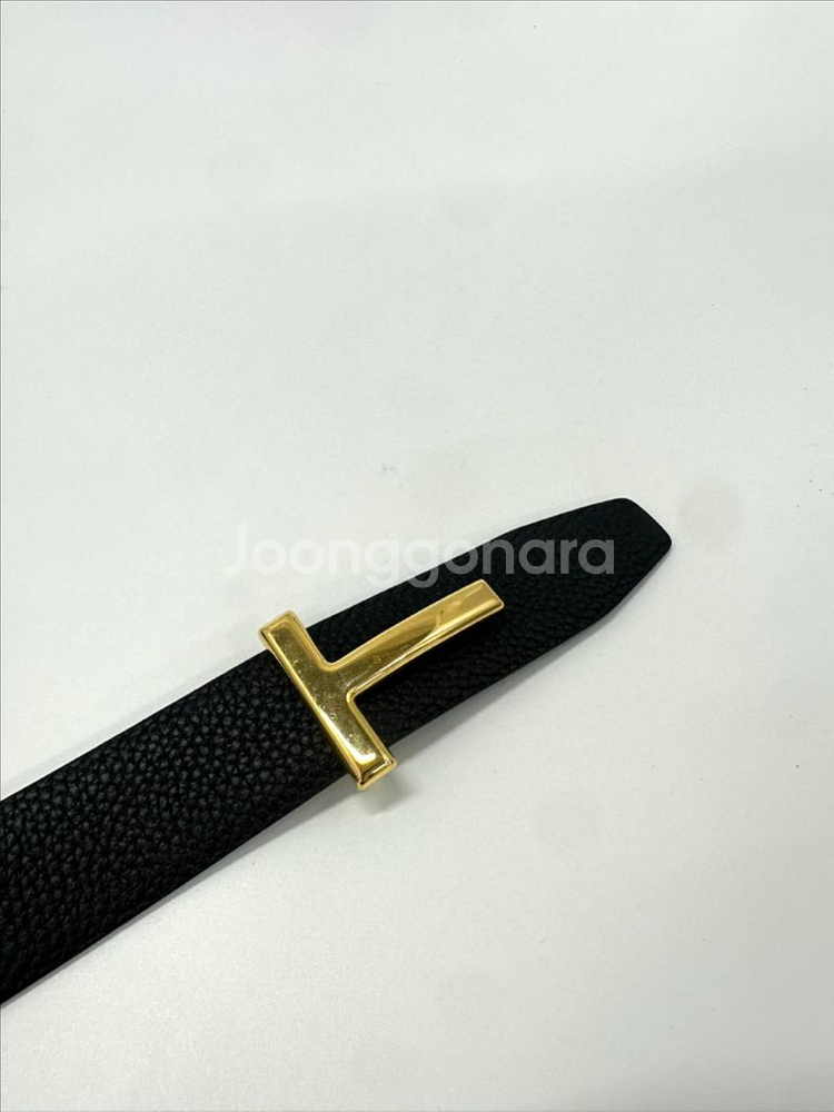 [100사이즈]톰포드 T로고벨트 금장--2