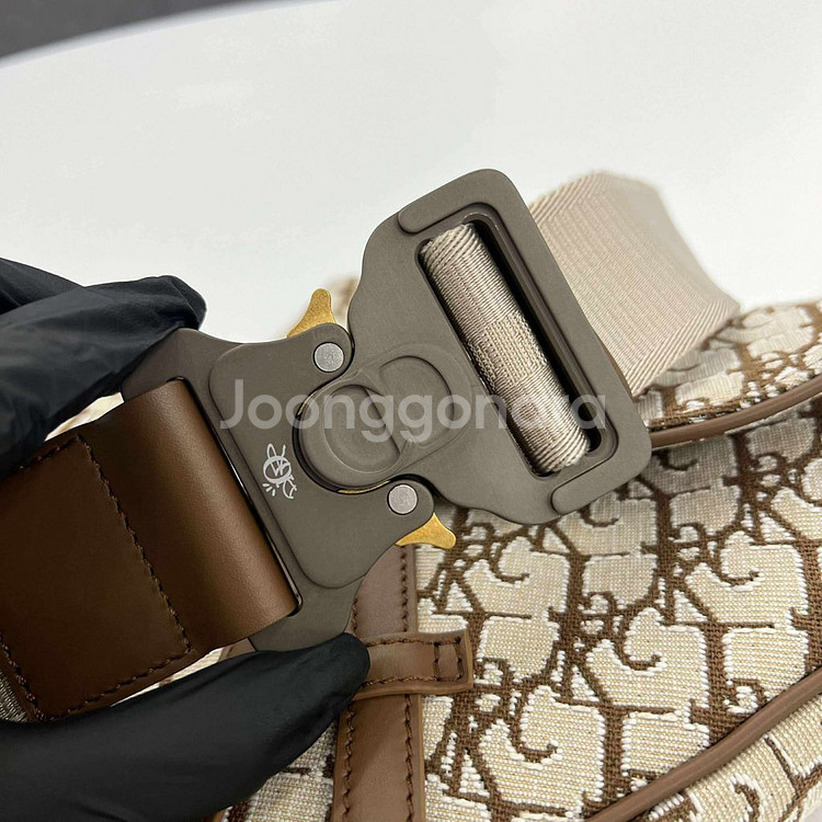 [미듐사이즈]디올 X 스캇 콜라보 한정판 새들백--4