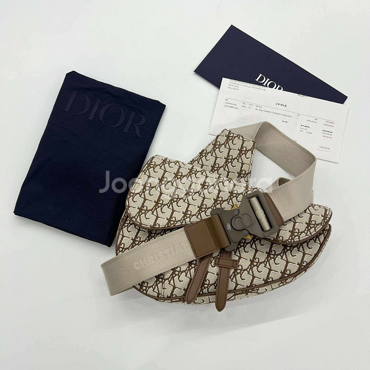 [미듐사이즈]디올 X 스캇 콜라보 한정판 새들백--0