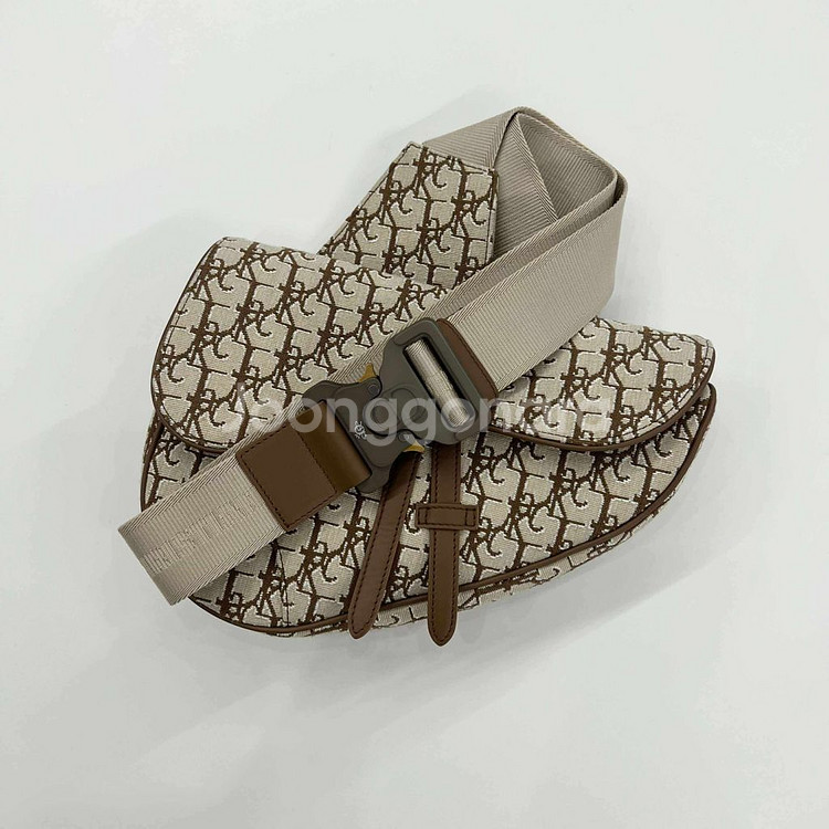 [미듐사이즈]디올 X 스캇 콜라보 한정판 새들백--5