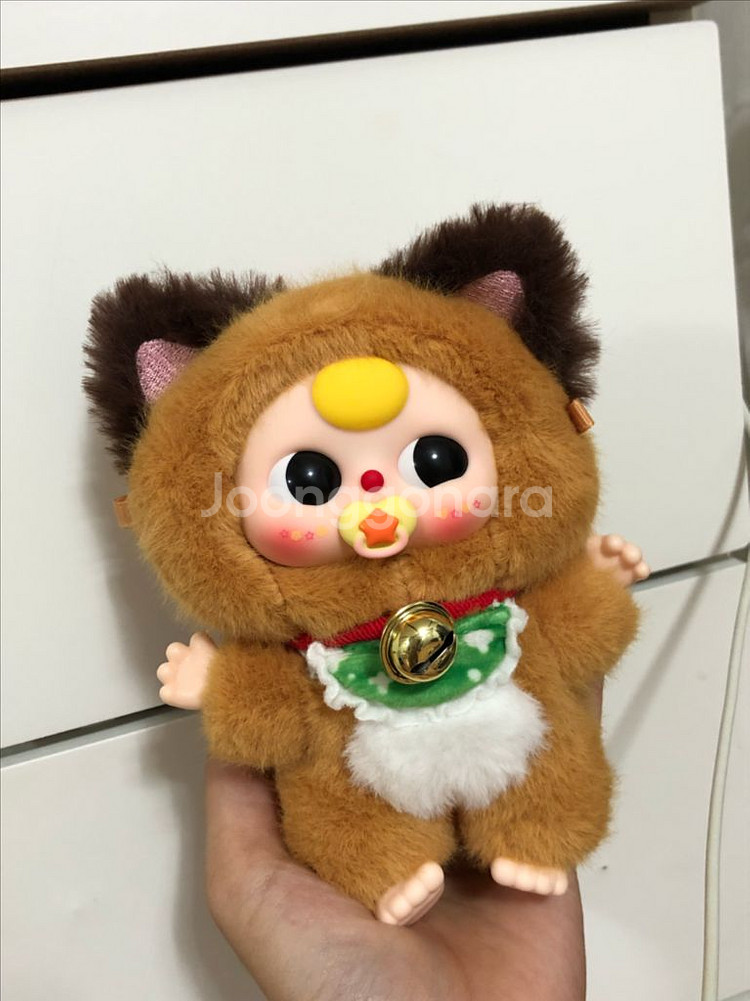 베이비쓰리 복고양이 인형키링--0