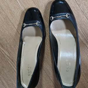 구찌 블랙 페이턴트 힐 36 (230사이즈) 굽6cm