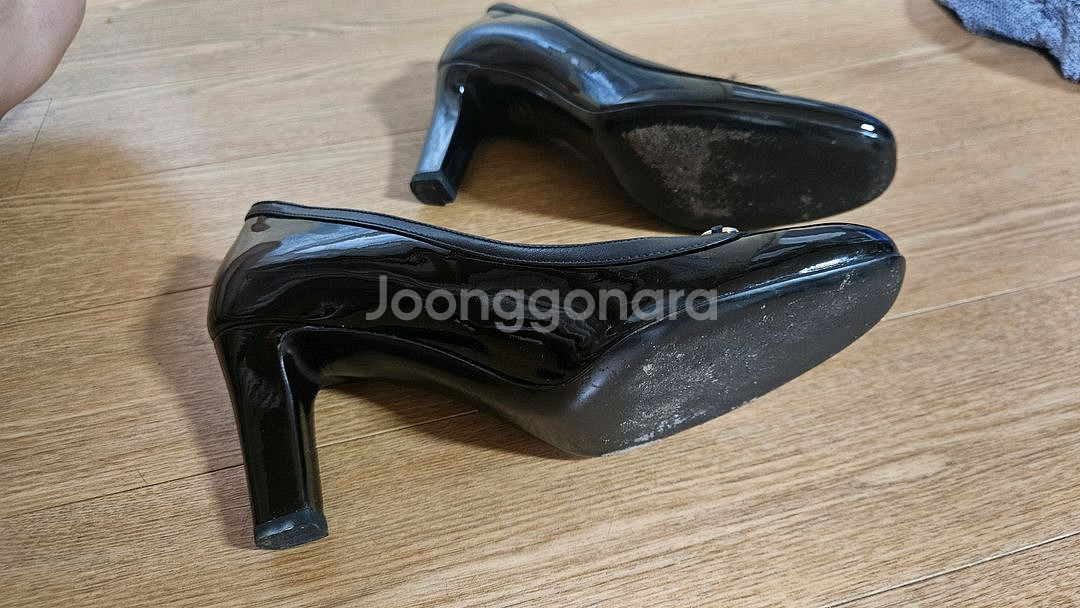 구찌 블랙 페이턴트 힐 36 (230사이즈) 굽6cm--2