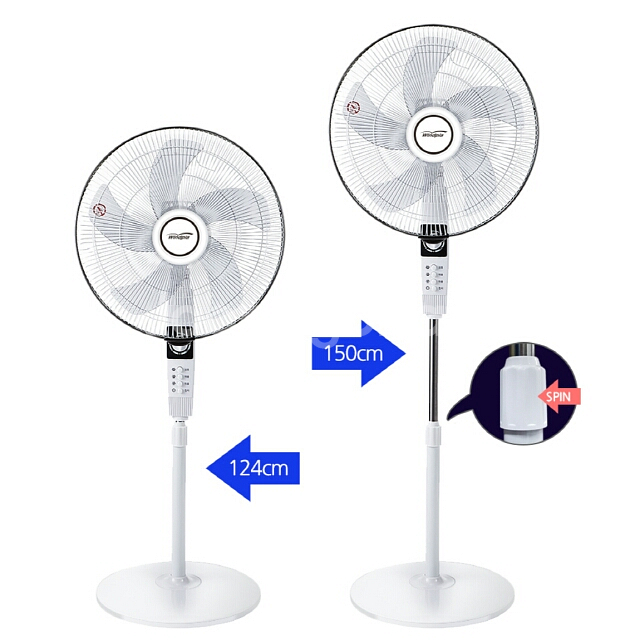 18형 화이트 특대형 스탠드 선풍기(영업용) 새제품--4