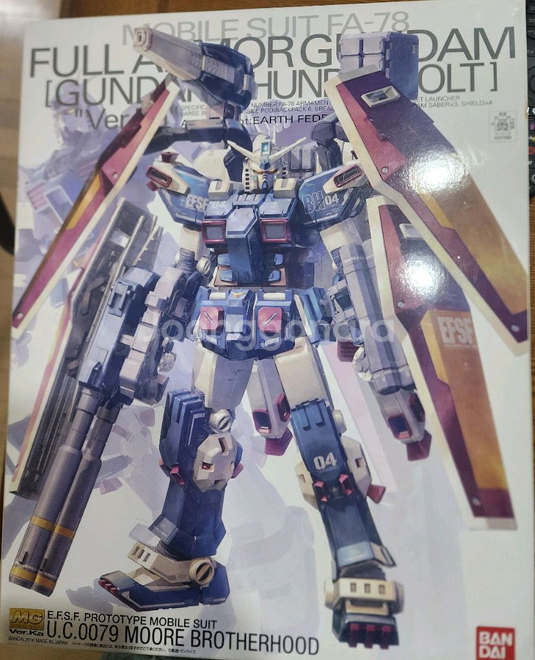 반다이 MG 썬더볼트 풀아머 건담 버카--0