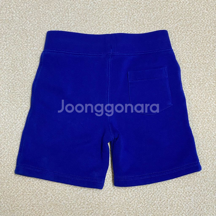 (정품) 폴로 신형 키즈 블루 기모 반바지 4T--3
