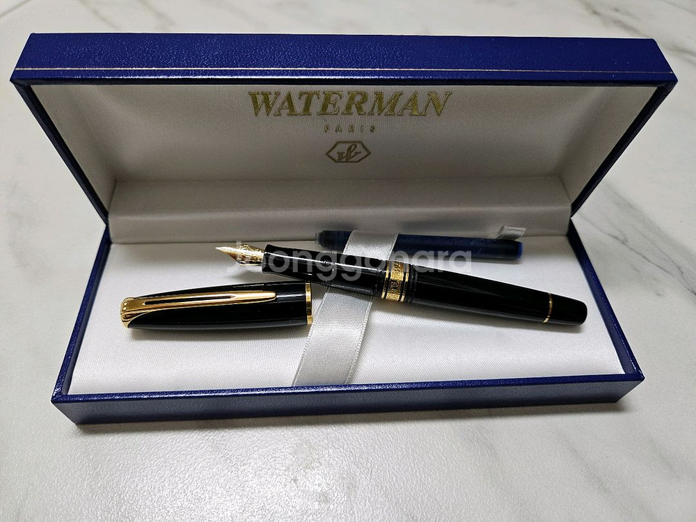 워터맨 찰스톤 블랙GT 18k F닙 만년필--1