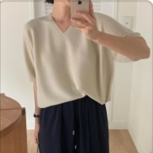 홀가먼트 니트반팔