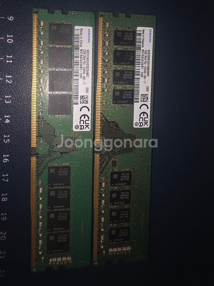 ddr4 16g 램 1개 32g 램 1개--0