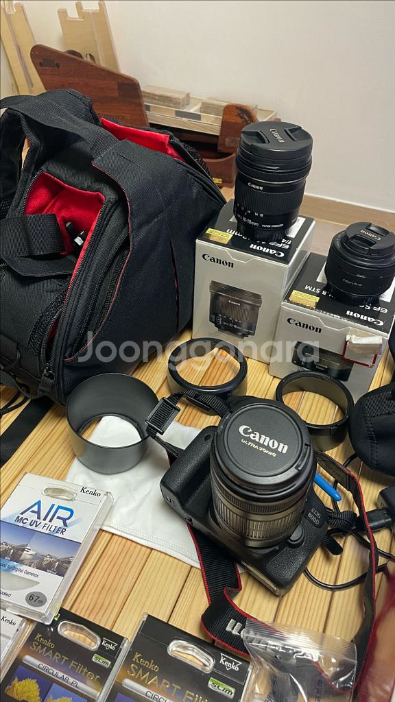 캐논 800d(1.8, 18-55, 10-18렌즈)--1