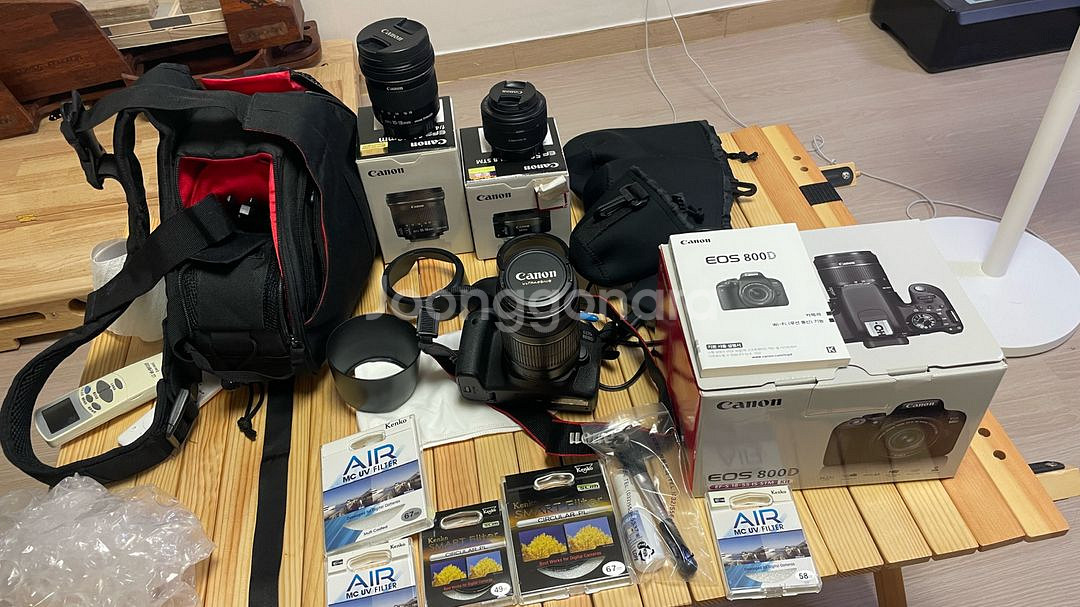 캐논 800d(1.8, 18-55, 10-18렌즈)--0