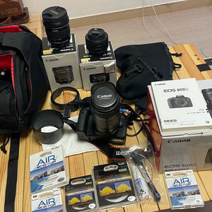 캐논 800d(1.8, 18-55, 10-18렌즈)