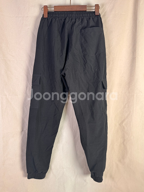 코드 조거팬츠 블랙--0