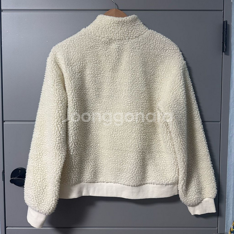 H&M 양털 후리스 뽀글이 후드 하프집업 XS--1