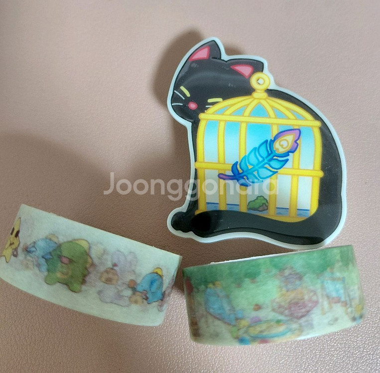 잠뜰 한정판 미궁 그립톡 픽셀리 마스킹 테이프--0