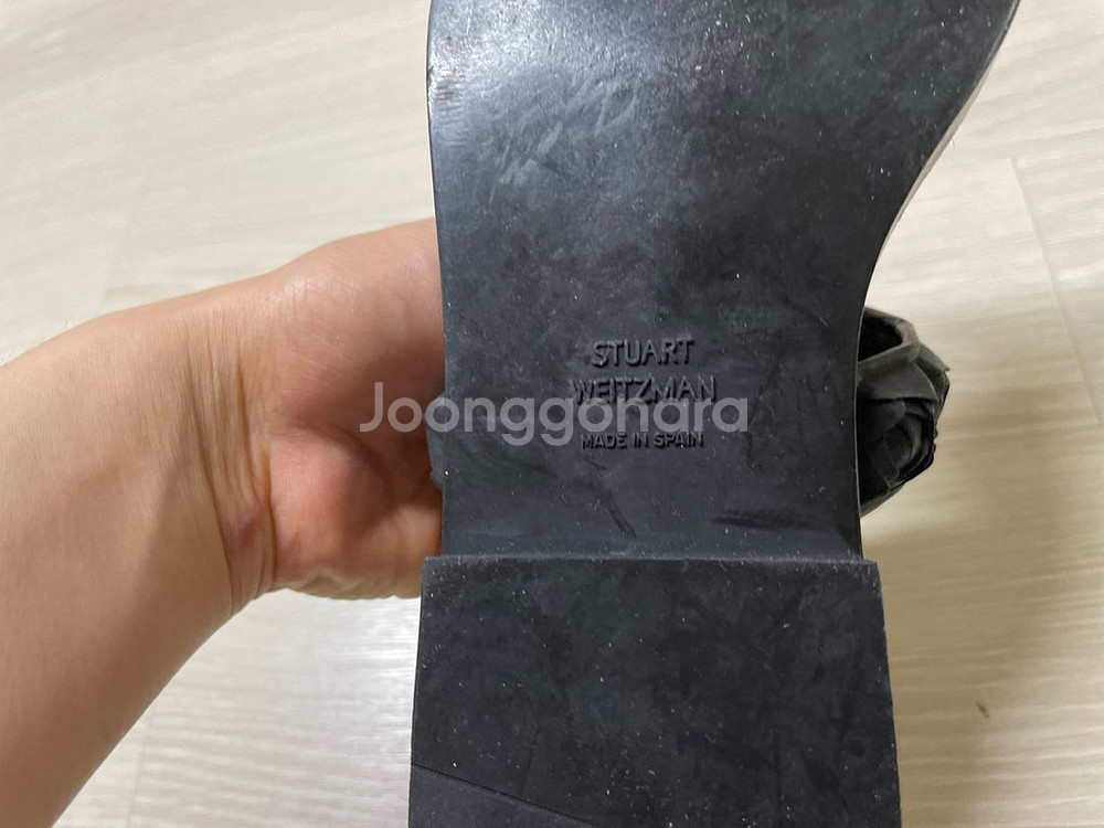 STUART WEITZMAN 블랙 샌들--7