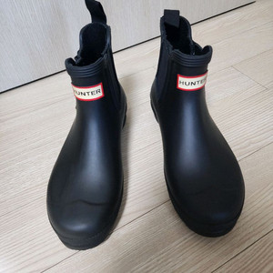 (정품) 헌터 첼시 부츠 39 레인부츠 무광블랙 (새제