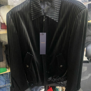 포커페이스 스트라이프 블루종