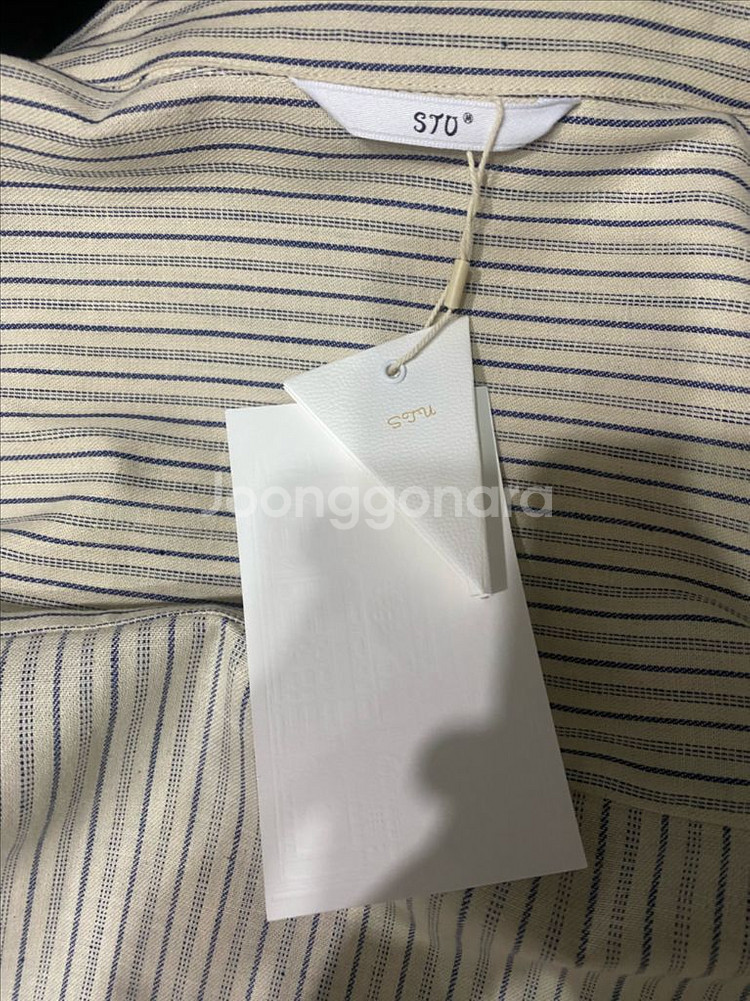 STU 스트라이프셔츠 블루 M--6