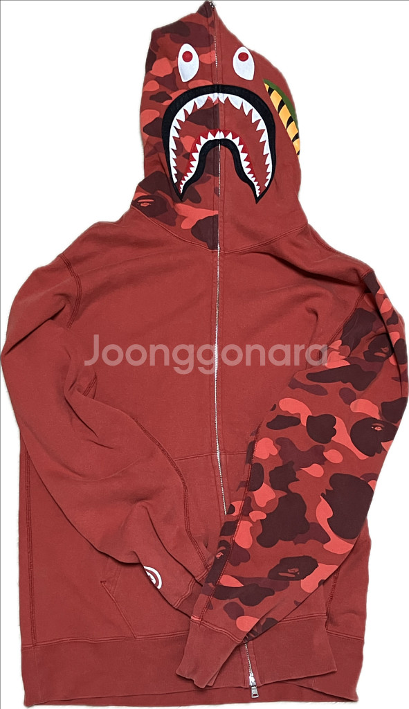 BAPE 베이프 적계 후드집업 XL--0