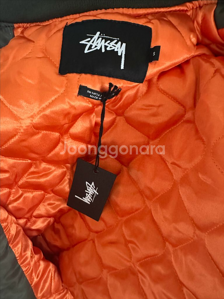 스투시 마원 MA1 자켓 올리브 새제품--8