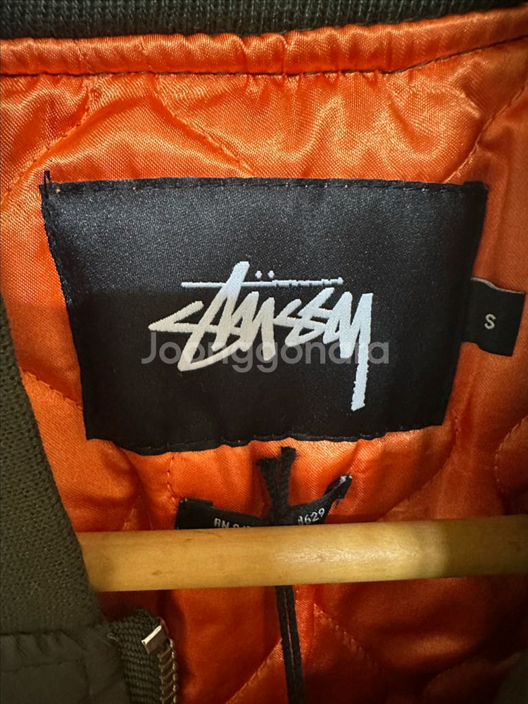 스투시 마원 MA1 자켓 올리브 새제품--5