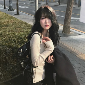 [레더리] 빈티지 체인 크로스 숄더백 _미니
