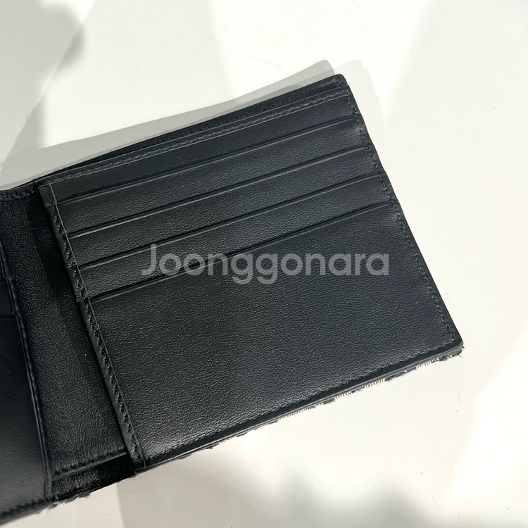 [새상품급]디올 오블리크 컴팩트 자카드 반지갑--4