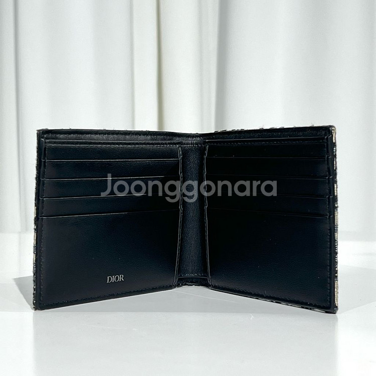 [새상품급]디올 오블리크 컴팩트 자카드 반지갑--2